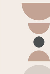 Vector illustration. Hand-drawn art. A set of abstract posters.