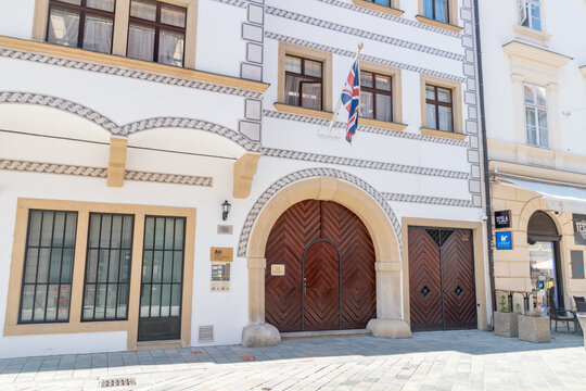 Bratislava, Slovakia - May 31, 2022: British Embassy in Bratislava.