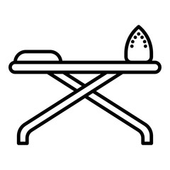 ironing board icon on transparent background