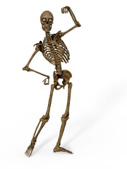 3d-illustration of an isolated fantasy skeleton