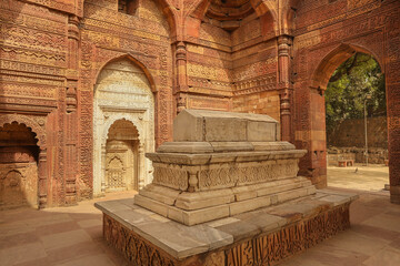 Qutb Minar Complex, the tomb of Iltutmish, New Delhi, India