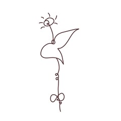 Flower One Continuous Line
