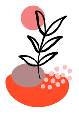 Botanical Boho Decorative Illustration