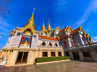 Fototapeta premium Phra Mahathat Chedi Phakdee Prakat temple in Prachuap Khiri Khan, Thailand