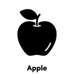Apple glyph icon, Vector, Illustration.