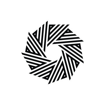 Arabic calligraphy of the name of Allah (God) in nonagon shape.