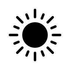 Sun Icon Vector Symbol Design Illustration