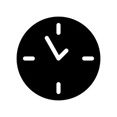 Clock Icon Vector Symbol Design Illustration