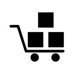 Cart Delivery Icon Vector Symbol Design Illustration