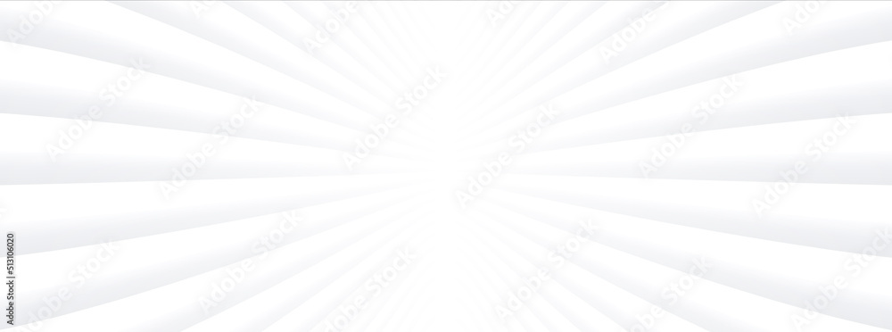 Aufkleber abstract white background with 3d lines pattern, minimal white gray striped vector background illust