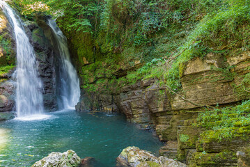 Molise, the waterfalls of Carpinone