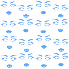 Fototapeta premium lipstick, lipstick,blush,tattoo,brightly painted juicy lips,eyelashes,mascara,false eyelashes,eyebrows,beauty,self-care,relaxation,cosmetics,decorative with best wishes