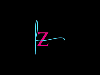 Letter LZ Logo Icon Design, Signature Lz zl Fashion Logo Letter Vector Art For Your - obrazy, fototapety, plakaty
