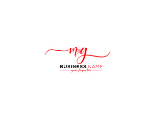 Abstract MG Logo Letter, Signature Mg gm Fashion and Wedding Logo Symbol For You