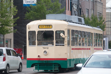 Fototapeta na wymiar 富山の路面電車