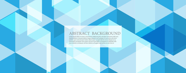 Fototapeta premium Abstract of blue geometric line and square connection engineering technology concept, vector background