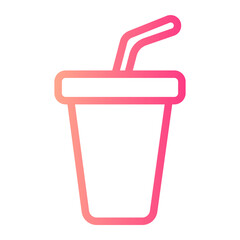 Soft drink gradient icon