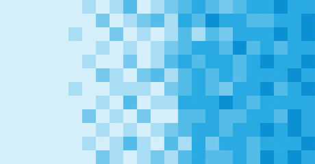 Abstract blue mosaic background from geometric shapes Mosaic template