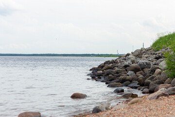 beach and rocks and sea