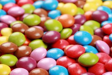 Fototapeta na wymiar Colorful candies wallpaper or background 