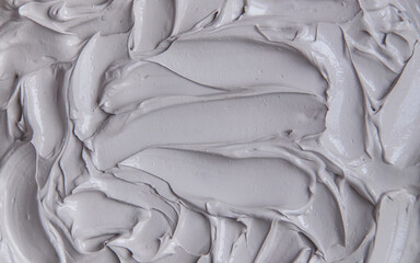 Obraz premium Clay texture spa mask for face and body. Selective focus.