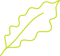 leaf line hand drawn
