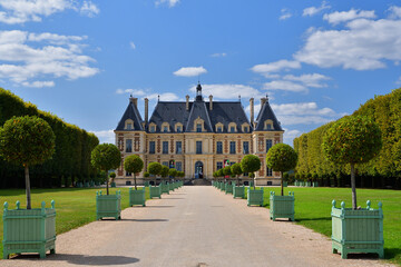 France, Hauts-de-Seine. The castle "Château de Sceaux" in Sceaux Park. August 24, 2021.