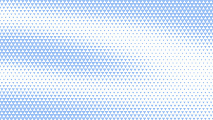 Triangles Modern Halftone Geometric Pattern Vector Subtle Texture White Blue Abstract Background. Checkered Triangle Particles Distorted Surface Wallpaper. Half Tone Art Graphic Pure Light Abstraction