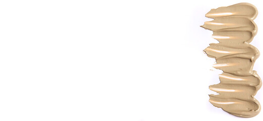 Mask clay spa texture isolate. Selective focus.