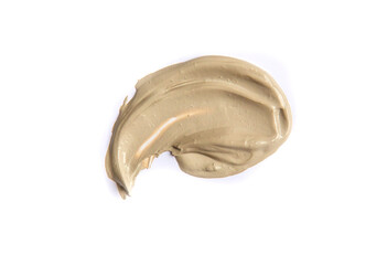 Mask clay spa texture isolate. Selective focus.