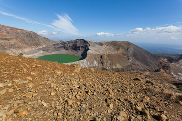 蔵王　蔵王山　お釜 　東北　山形　宮城　宮城蔵王　山形蔵王 　御釜