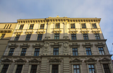 Beautiful facades of Riga houses