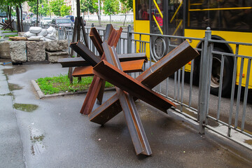 Czech hedgehogs, antitank hedgehog © Olena Ilienko