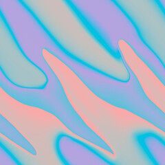 Holographic seamless pattern. The effect of flowing iridescent liquid. Psychedelic effect. Fairy tale unicorn trend background. 90s fashion.	