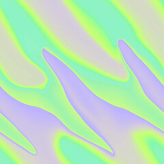 Holographic seamless pattern. The effect of flowing iridescent liquid. Psychedelic effect. Fairy tale unicorn trend background. 90s fashion.	