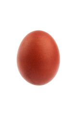Red Easter egg isolated on white