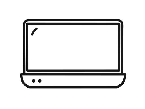 laptop icon with blank screen