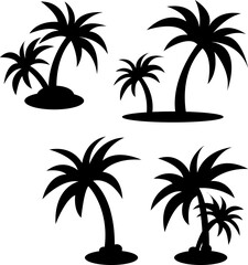 palm trees silhouettes
