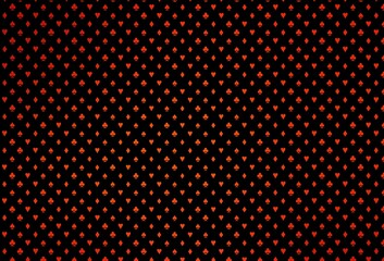 Dark orange vector pattern with symbol of cards.