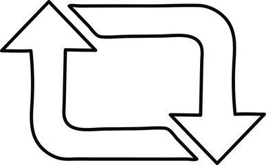 Retweet the vector icon. The symbol icon flat retweet.eps
