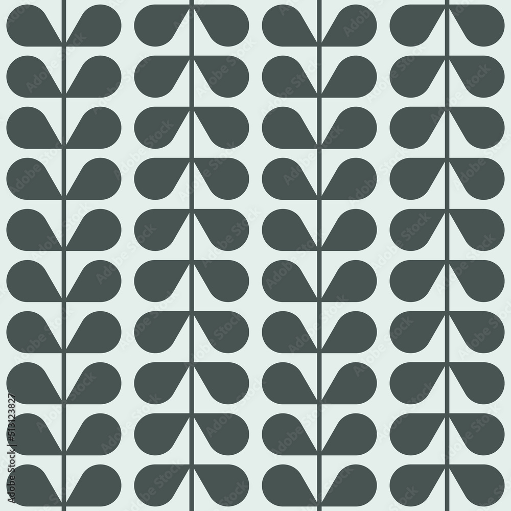 Poster Pattern for print and decoration. Petals are dark in vertical rows. Vector repeating pattern.