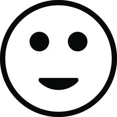 Fototapeta premium Vector icon of a happy smile. Smiling face icon symbol.eps