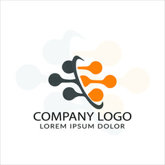 Modern branding logo design