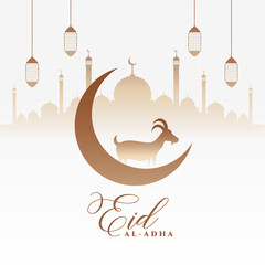 nice eid al adha festival greeting design