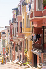 The Historical Color Houses at the Kadirga District, Fatih, Istanbul