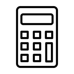 Calculator icon vector. Savings, finances sign isolated on white, economy concept,