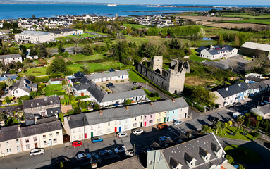 Aerial photo of Carlingford Priory Carlingford Co Louth Ireland