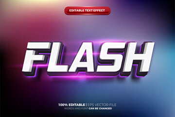 purple Flash Speed Racer cinematic 3d editable text effect