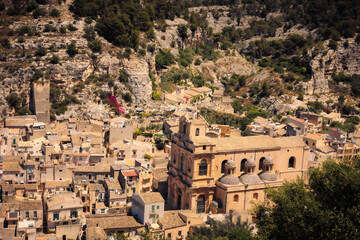 Romantic Sicilian City of Noto in Italy, Europe in Spring