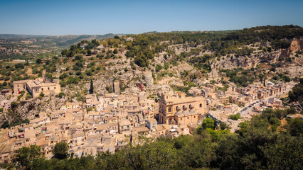 Fototapeta na wymiar Romantic Sicilian City of Noto in Italy, Europe in Spring